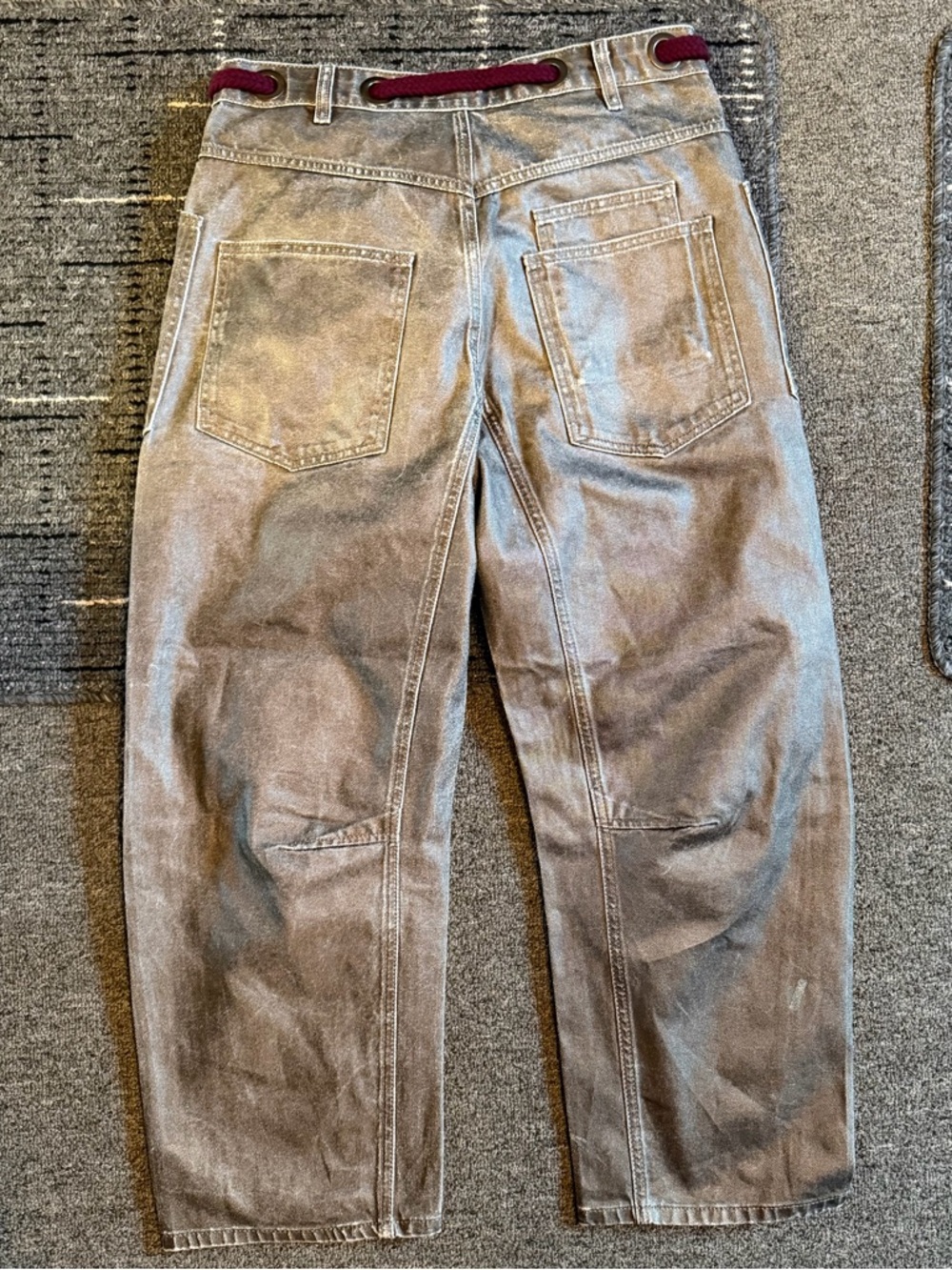 NWOT We The Free Metallic Moxie Barrel Jeans - Picture 5 of 7